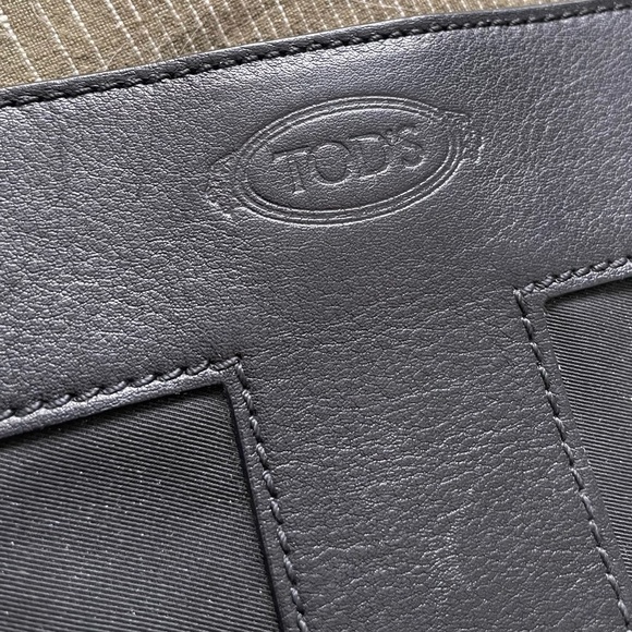 Tods Authentic Mini Leather and Nylon Handbag - Picture 5 of 10